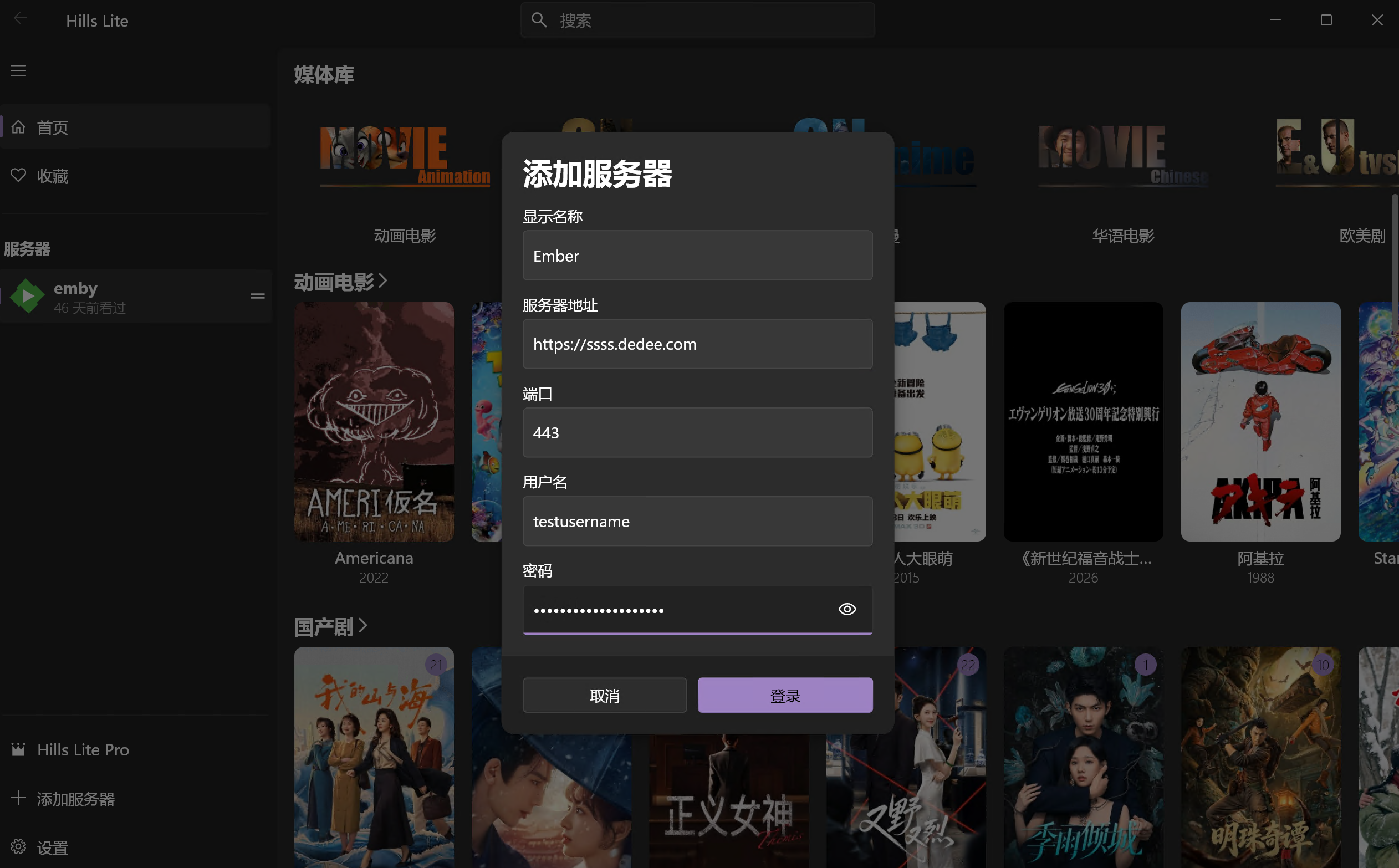 Hills Lite 配置示意
